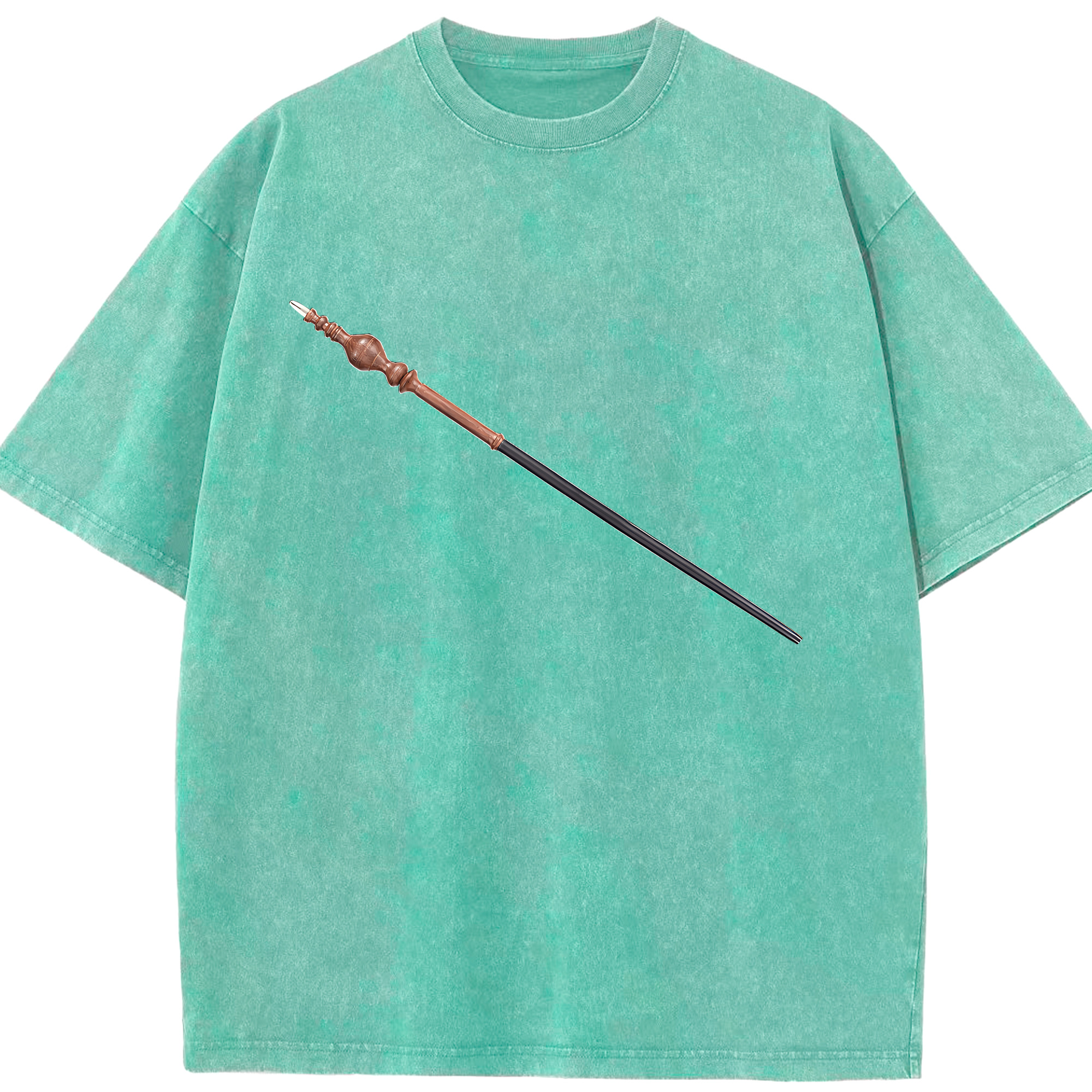 （画像用） Harry Potter ハリー・ポッターシリーズ 綿100% ヴィンテージ風 半袖Tシャツ（フロントプリント）